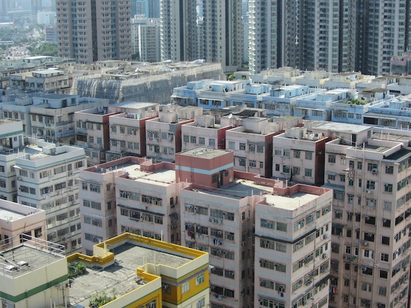The rooftops of Mong Kok