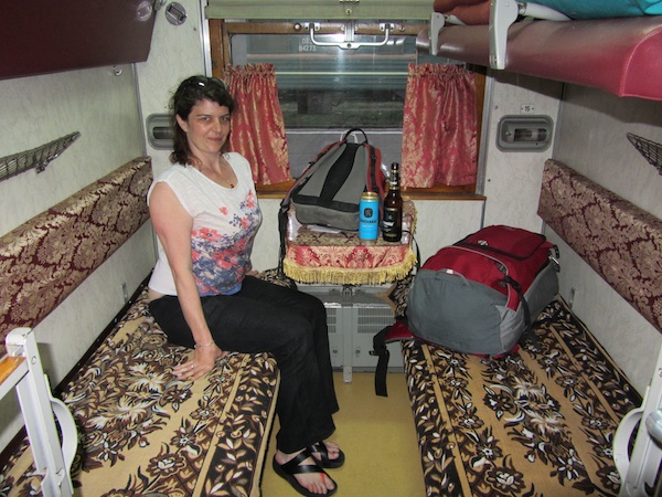 Our compartment in a Mongolian carriage on the Trans-Siberian Express