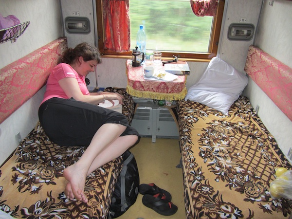 The world trundles by in a relaxing blur, on the Trans-Siberian Express