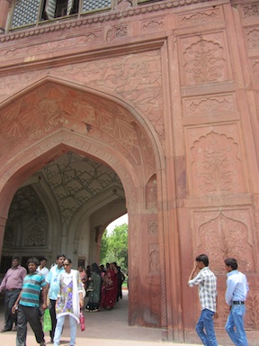 The gate under the Naubat Khana. Only royalty were allowed to ride through.