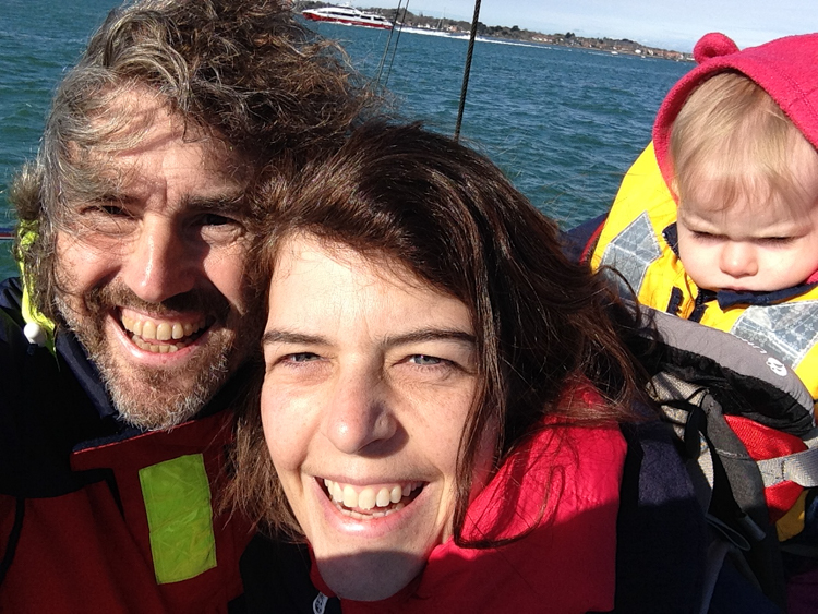 Aboard Elizabeth, in the Solent