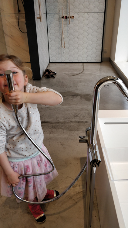 Berrima examines a tap