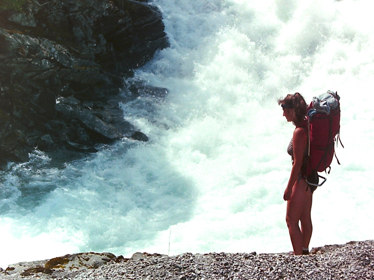 Julia and the Flamselvi on the Rallarvegen