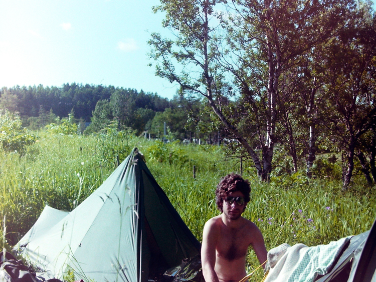 Dave near a campsite somewhere in Voss