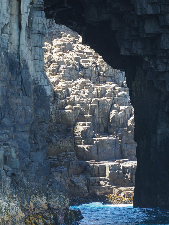 Dolerite arch at Fluted Cape, South Bruny Island