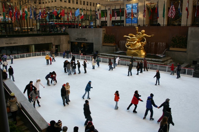 Rockefeller Centre rink Manhattan