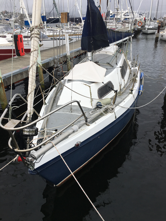 Our little pocket cruiser Cheval de Mer, port side