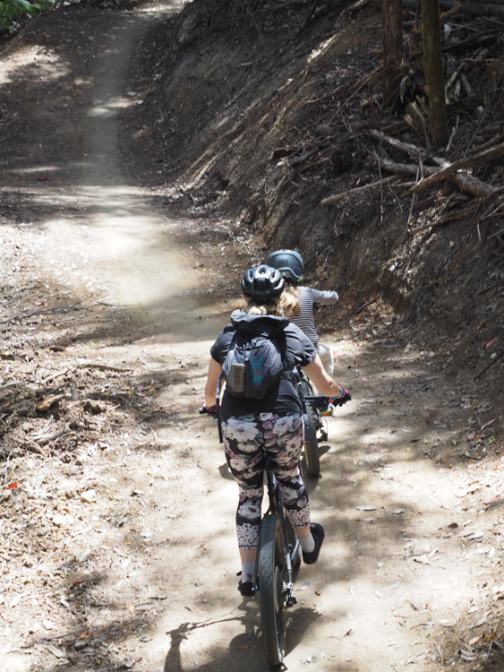 Berrima and Bronwyn gravity mountain biking