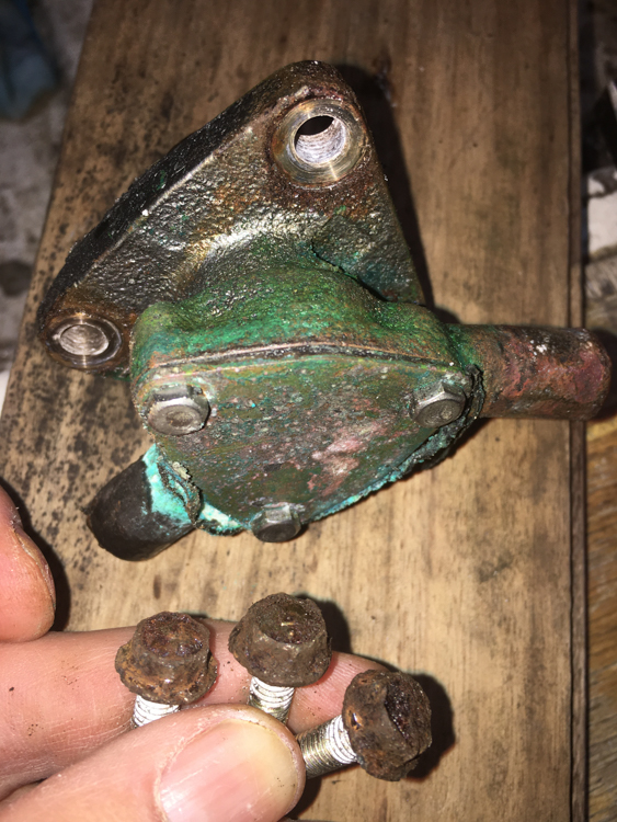 Raw water pump 1GM10 removed