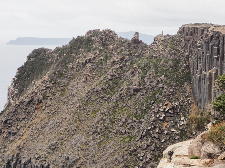 Dolerite landslide on the Three Capes Track