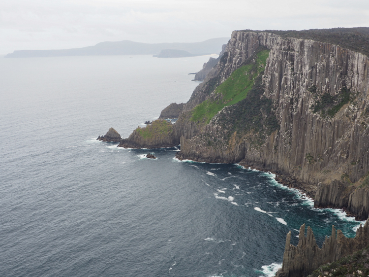 Looking back down the Three Capes Track, the way that we have come