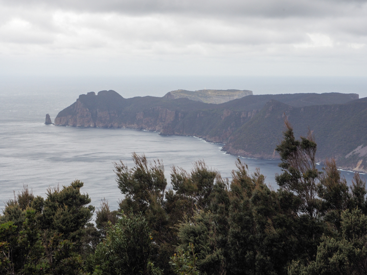 Looking back to Cape Pillar, from Mount Fortescue