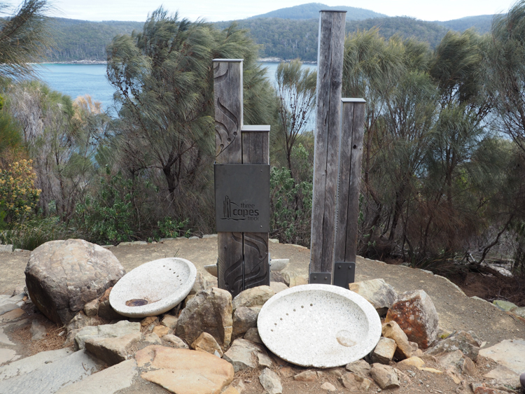 The end of the Three Capes Track at Fortescue Bay