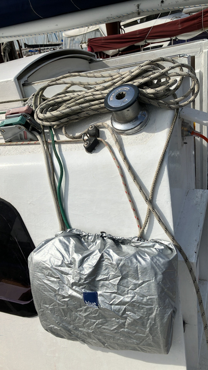 New rope tidy in the cockpit
