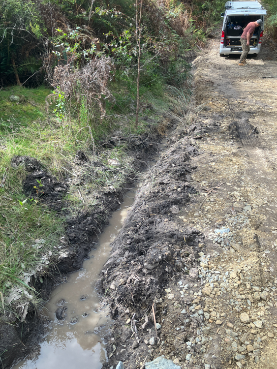 Significant seepage from the new dam