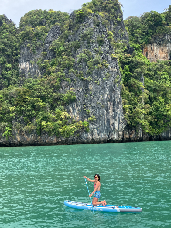 Vananh on a paddle board at Ko Roi