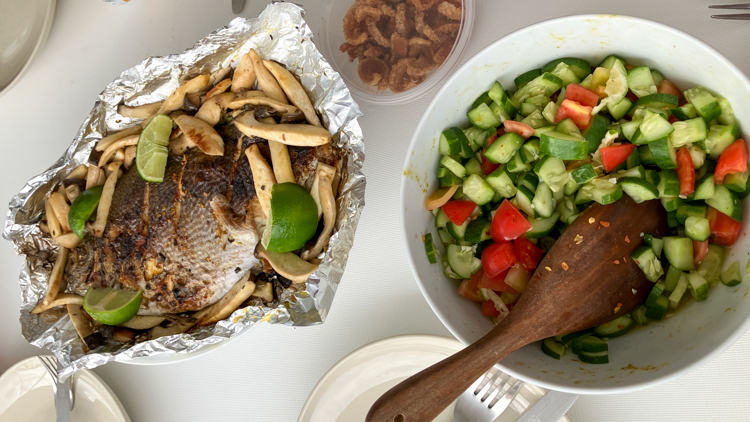 Fish dinner at Ko Yao Noi