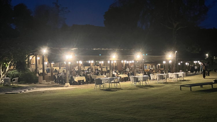 The restaurant at Naka Island Luxury Resort, Ko Naka Yai