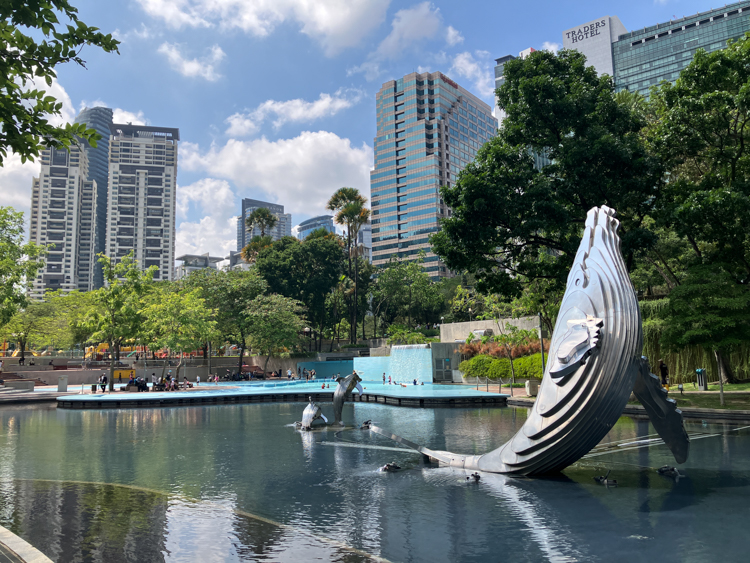 KLCC Central Park, on the way to my health check