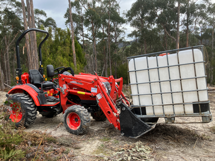 Lifting stuff and carrying it around with my tractor