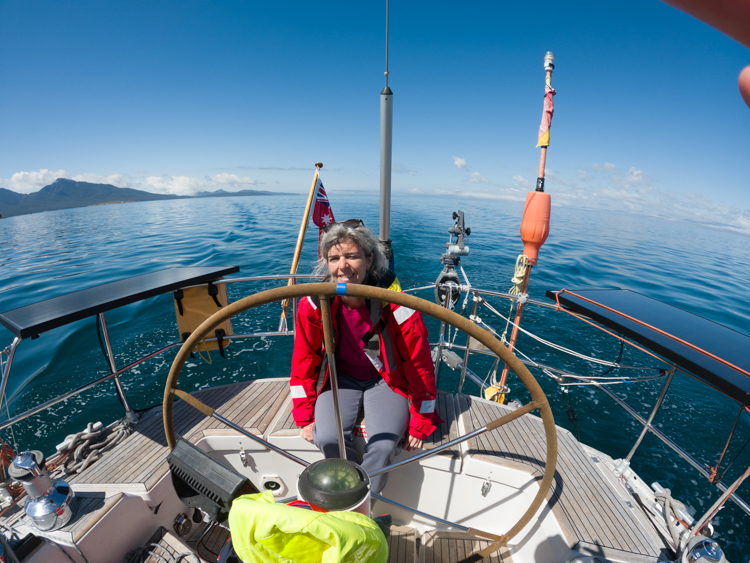 Bronwyn in Great Oyster Bay, Freycinet