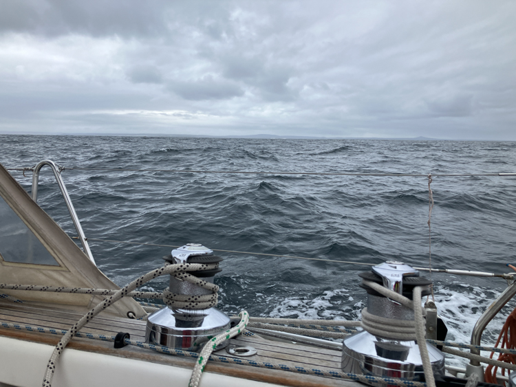 First sight of land, from the Bass Strait
