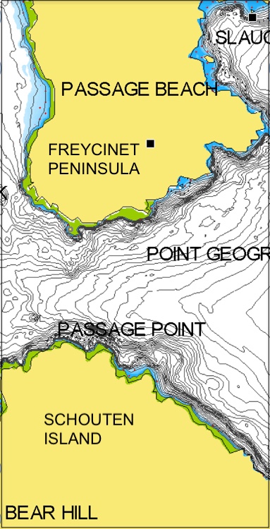 Schouten Passage chart