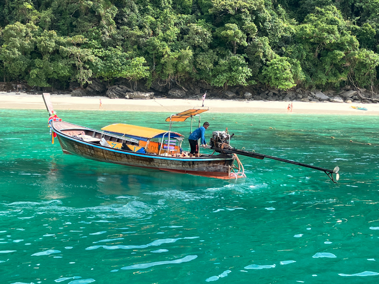 Long tail boat in Ko Hong