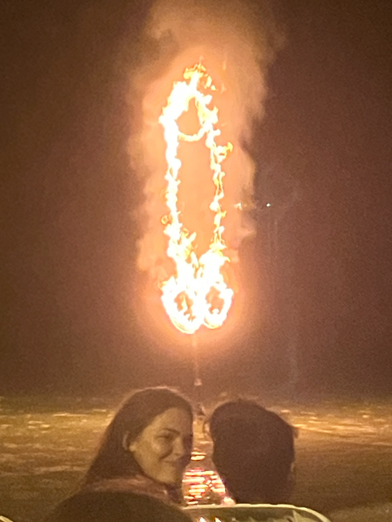 A flaming penis on Phi Phi Island