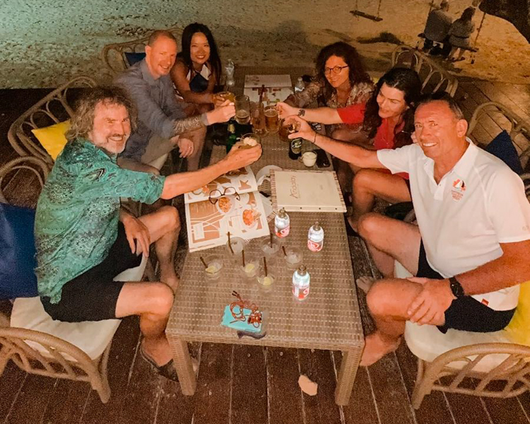 The crew at Andalay Beach Bar