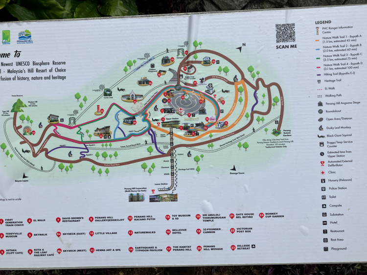Penang Hill Map