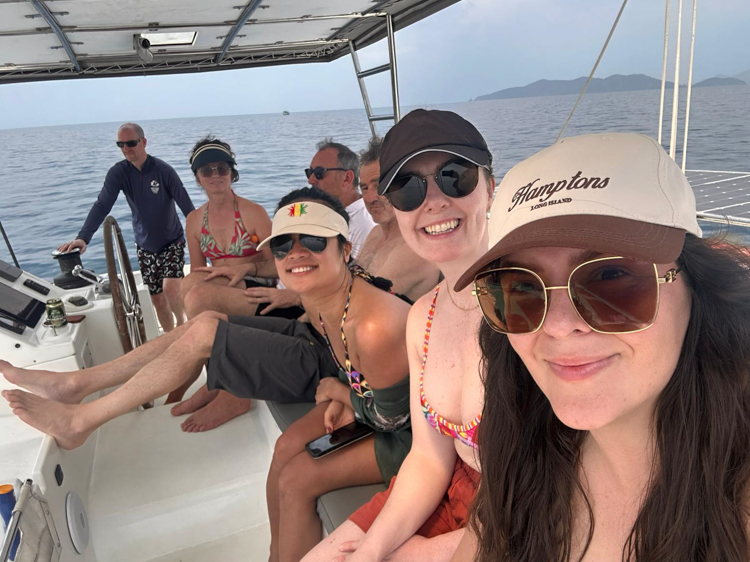 The crew on passage to Ko Mak