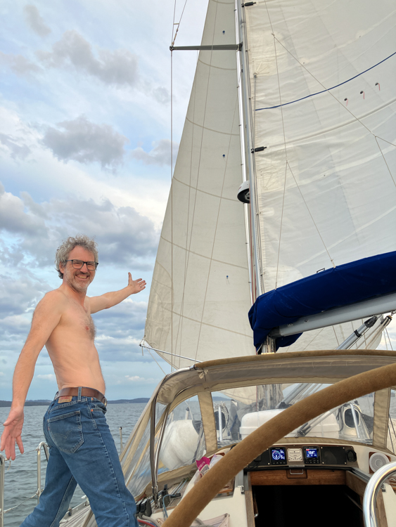 Reinhard happy with his foresail